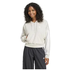 Sweat à Capuche Essentials 3 Stripes French Terry Wonder Alumina / White L