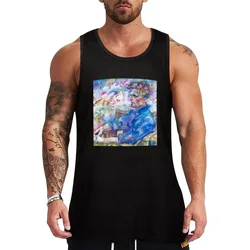 LUDWIG WITTGENSTEIN watercolor portrait .10 Tank Top Simple Casual Tank Top Basic Lightweight Undershirt
