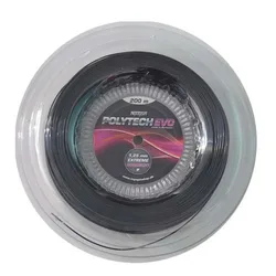 Poly Tech Evo 200m Tennis Reel String Black 1.25 mm