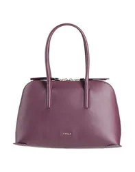 Schultertasche Damen Pflaume -- Damen