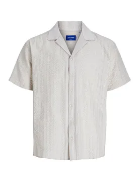 Chemise à Manches Courtes Jeff Heat Resort Moonbeam L - Jack & jones - FashionsVida