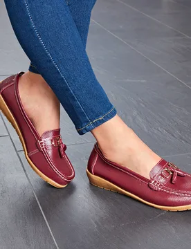 Pagen Mokassin "Elenor" bordeaux - 3Pagen - FashionsVida