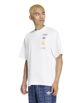 T-shirt à Manches Courtes Real Madrid Lifestyle White S - Adidas - FashionsVida