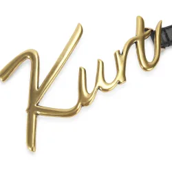 Cinturón de mujer de piel con hebilla de logotipo