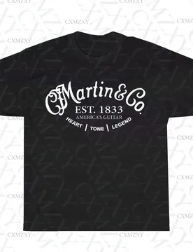 Hot Sale Summer 100% Cotton Black Martin & Co America'S Guitars Logo T Shirt Men Short Sleeves Cool Tee Streetwear T-shirt - Aliexpress - FashionsVida