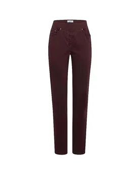 Pantalon PAMINA rouge foncé 40 (court) - Raphaela By Brax - FashionsVida