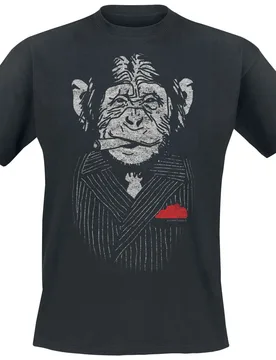 T-Shirt - Mafia Ape - M bis 5XL - für Männer - Größe 5XL - schwarz - Männer - male - Tierisch - FashionsVida