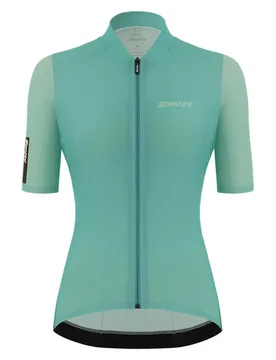 Maglia A Maniche Corte Redux Stamina Acqua Blue - Santini - FashionsVida