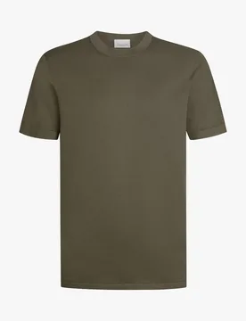 T-SHIRT CREW NECK SS L BROWN male - M - FashionsVida