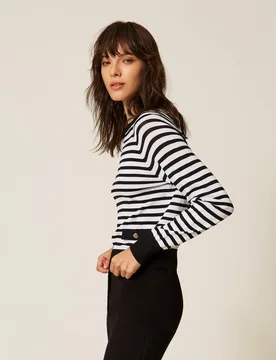 Pull ras-du-cou rayé - Actitude by Twinset - FashionsVida