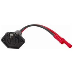 Trolling Motor Connector Female Plug Black 12/24 V unisex