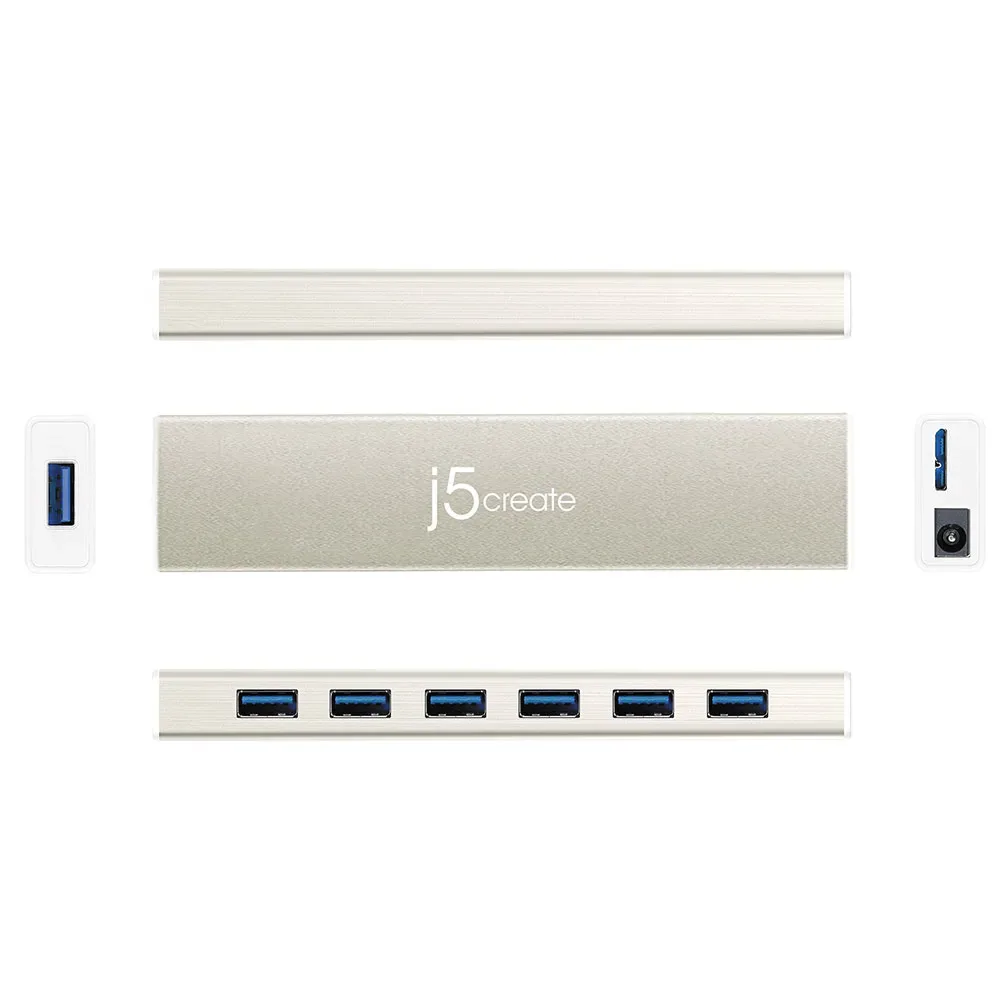 Hub Usb-c 7-port Space Grey One Size unisex - j5create - FashionsVida