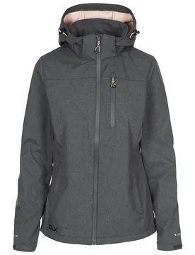 Women's Claren II Waterproof Softshell Jacket in Dark Grey Size: XL - Dark Grey - Size: XL - Trespass - FashionsVida