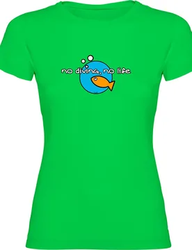 Maglietta A Maniche Corte Da Donna No Diving No Life - Kruskis - FashionsVida
