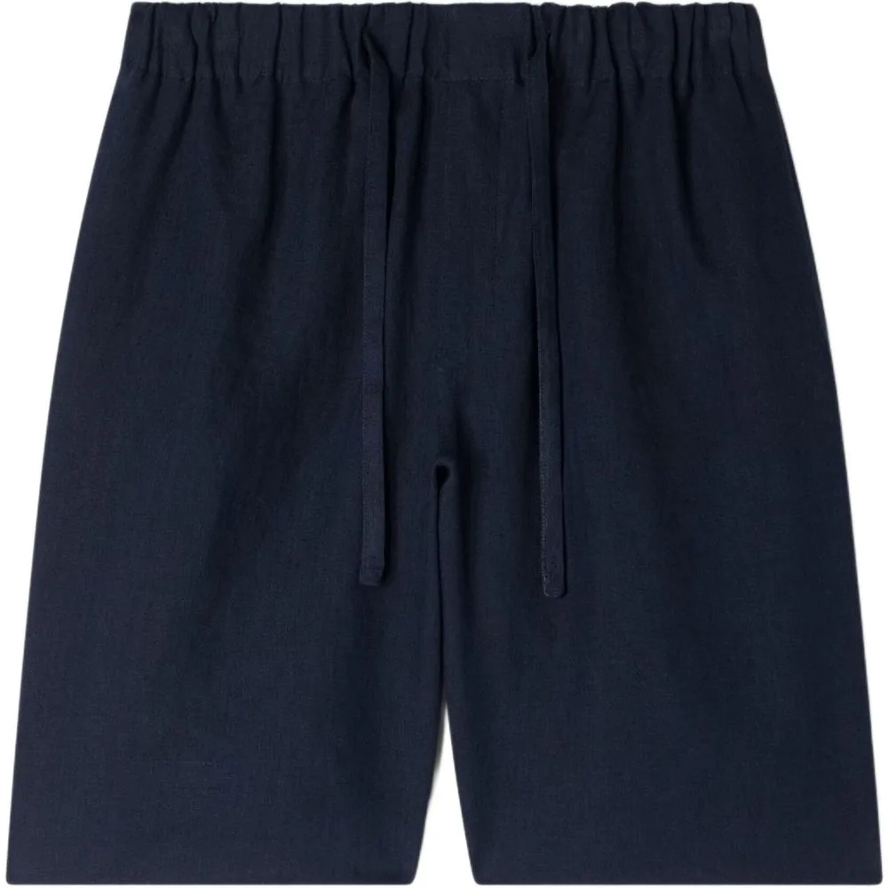 Pantalón corto de hombre de lino con cintura elástica - sandro - FashionsVida