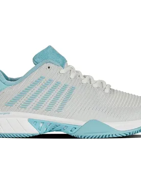 Hypercourt Express 2 Hb Clay Shoes Brilliant White / Angel Blue / Sheer Lilac UK 3.5 - K-swiss - FashionsVida