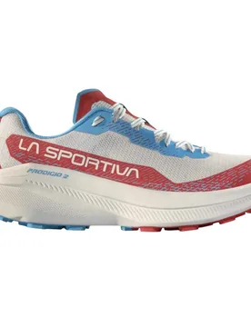 Prodigio 2 Trail Running Shoes White / Hibiscus UK 4 Women - La Sportiva - FashionsVida