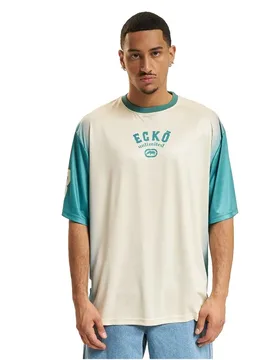 Maglietta A Maniche Corte Faded Soccer Sand / Green L - Ecko Unltd - FashionsVida
