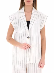 Blazer misto lino LIU JEANS PANNA 44