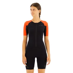 Apex Dream Kona Short Sleeve Trisuit Black Coral L Women