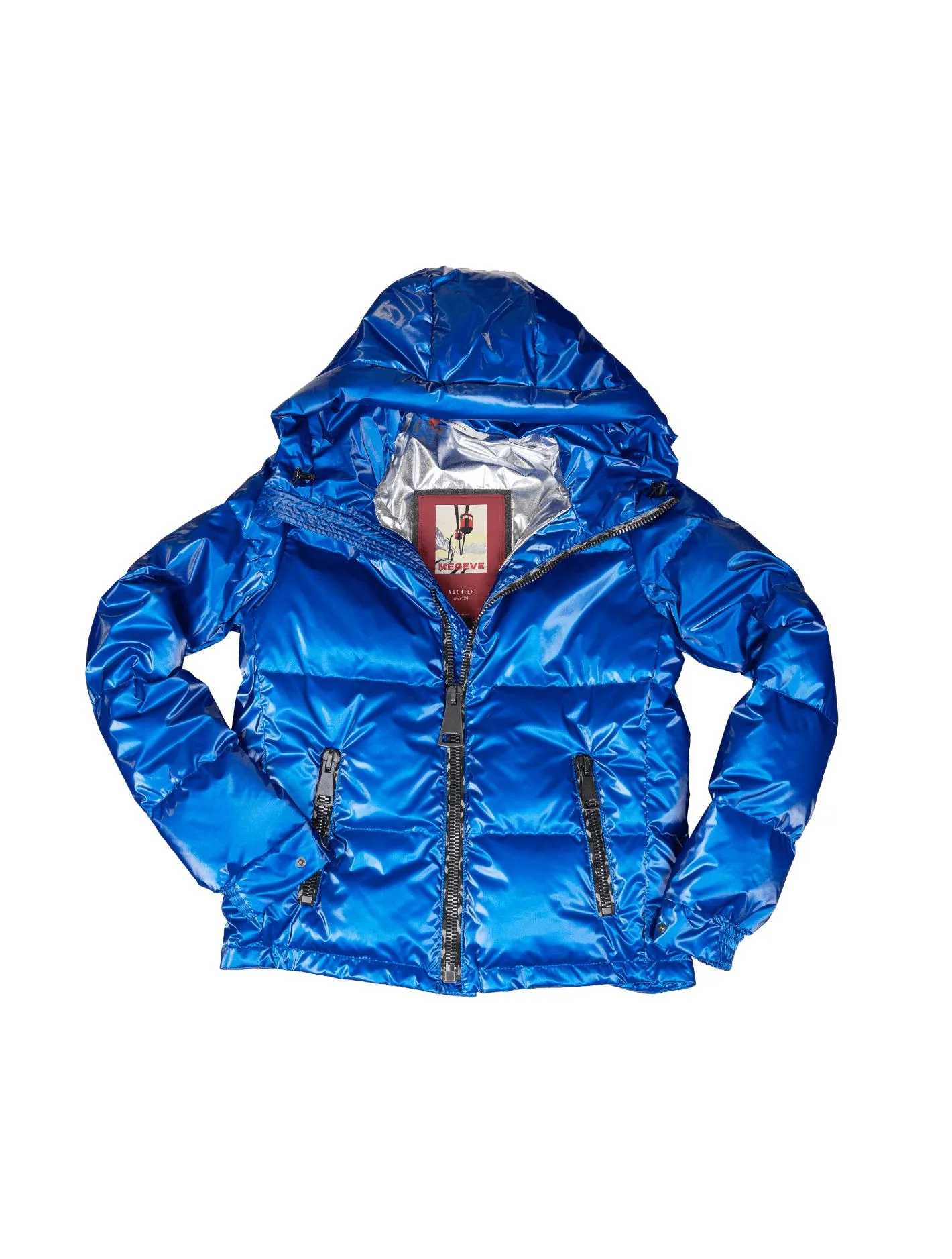 Womens New Down Jacket Viking In Electric Blue Cotton - Size 2xl - Authier - FashionsVida