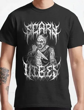 Retro Vintage Terrifier Clown Halloween evil Horror movie Terrifier The Clown Art Retro Scream film Killer clown printed t shirt - Aliexpress - FashionsVida