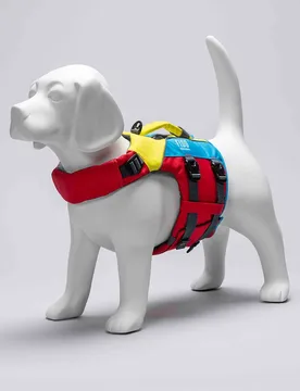 Fido Dog Flotation Vest Red / Blue / Yellow XS unisex - spinlock - FashionsVida