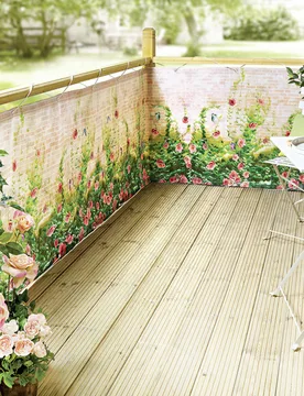 Balkon-Sichtschutz "Rosen" - Gainsborough - FashionsVida