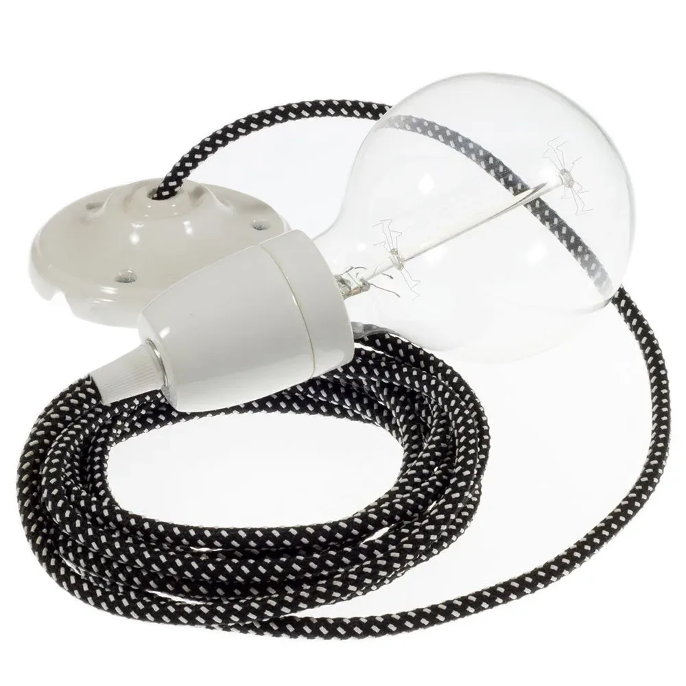 Cables Suspension Luminaire Rt41 Stars 3d 1 M Black / White One Size - Creative - FashionsVida