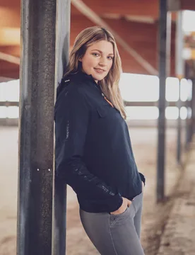 Damen Schlupfjacke TIA, marine XXS - Eskadron - FashionsVida