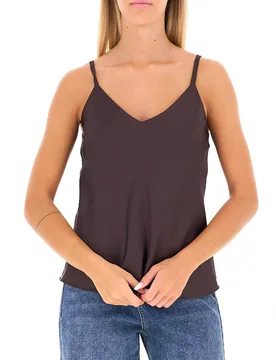 Top in satin TESTA DI MORO S - Rinascimento - FashionsVida