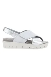 Sandali Argento In Pelle Made in Italy 7582403035501 37