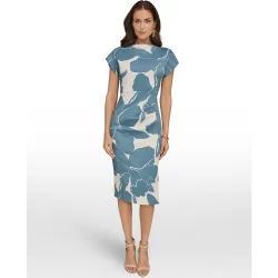 Vestido midi con estampado