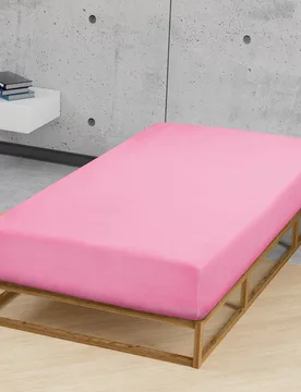 Feinjersey-Spannbetttuch pink, 1x 140x200 cm - 160x200 cm - Biberna - FashionsVida