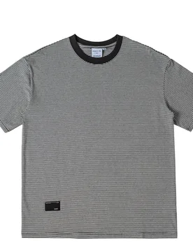 Summer Japanese Retro Amikaji Striped Short Sleeved T-shirt for Men and Women Loose Half Sleeved Sea Soul Shirt Brand Couple Tee - Aliexpress - FashionsVida