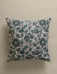 Cotton Rich Floral Cushion Blue Mix