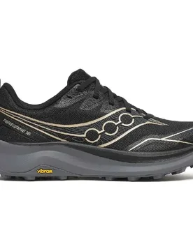 Peregrine 16 Trail Running Shoes Black / Carbon UK 4 Women - Saucony - FashionsVida