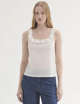 Top de mujer 100% algodón con volantes - Nice Things - FashionsVida