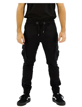 Industries Pantalon Cotton Twill Black XL - ALPHA - FashionsVida