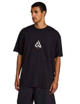 Giannis Herren T-Shirts - Schwarz - Größe M - Baumwoll-Jersey Black M - Nike - FashionsVida