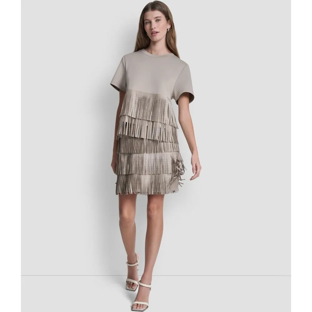 Blusa de mujer con detalle de flequillos - DKNY - FashionsVida