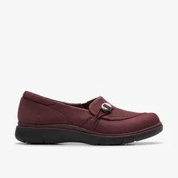 Womens Certina Ease Wine Nubuck Shoes - Red - Size Uk 5.5