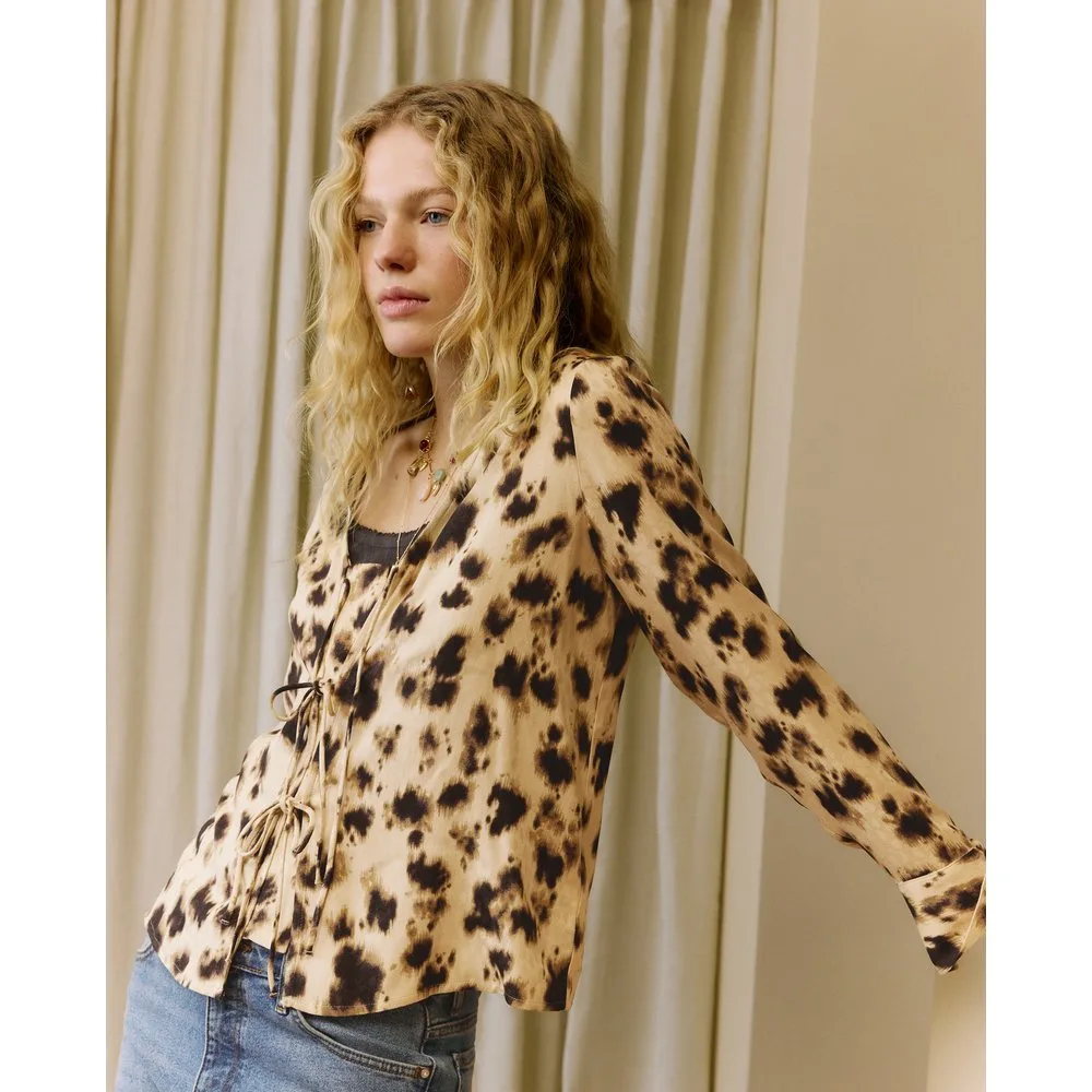 Blusa de mujer jacquard potro - Southern Cotton - FashionsVida