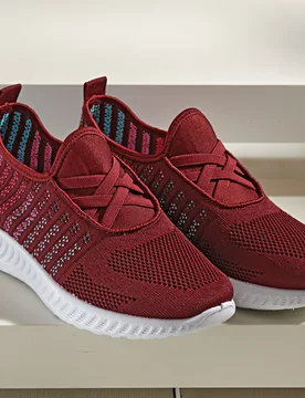 Pagen Sneaker elastisch, bordeaux - 3Pagen - FashionsVida