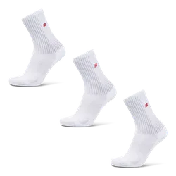 Crew 3 Pack Unisex Socken - Weiß - Größe 39-42 - Baumwolle White 39-42