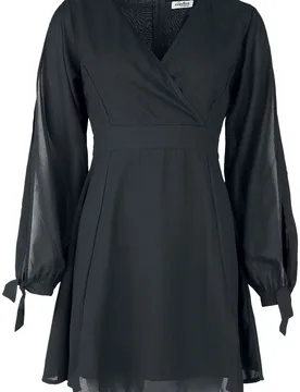 Gothic Kurzes Kleid - Opal Dress - XS bis 4XL - für Damen - Größe 3XL - schwarz - Frauen - female - innocent - FashionsVida