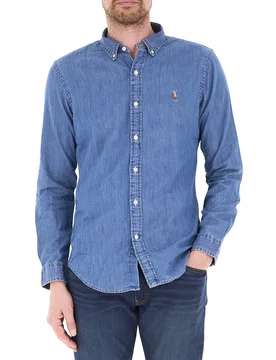 Camicia in jeans POLO BLU CHIARO S - Ralph Lauren - FashionsVida