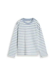 Striped crewneck sweatshirt female