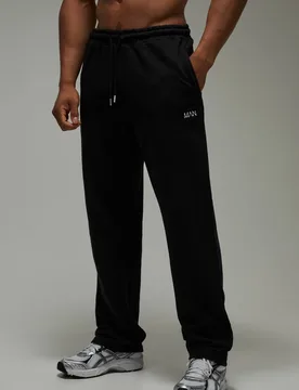 Herren Herren Active Straight Leg Dash Jogginghose Black Größe Q - boohooMAN - FashionsVida