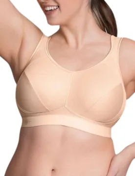 Womens Extreme Control Sports Bra - Beige Polyamide - Size 32f - Anita - FashionsVida